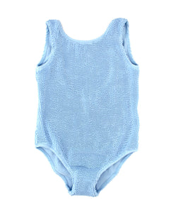 Valentina Baby Blue Crinkle One Piece