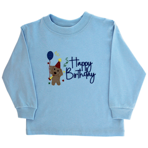 Happy Birthday Boys Long Sleeve Tee