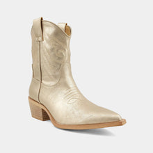 Load image into Gallery viewer, Zahara Kids Gold Cowgirl Boots