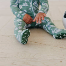 Load image into Gallery viewer, Zip-Up Footie Pajama - Kick Off