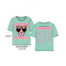 Load image into Gallery viewer, Summer forever tiger t-shirt - TWEEN GIRLS