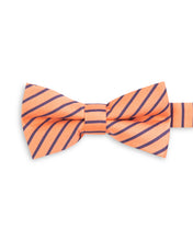 Load image into Gallery viewer, Sunset Orange Purple Stripe Pre-tied Child Bowtie