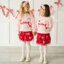 Load image into Gallery viewer, Candy Cane Christmas Gemstone Headband - Mommy and Me