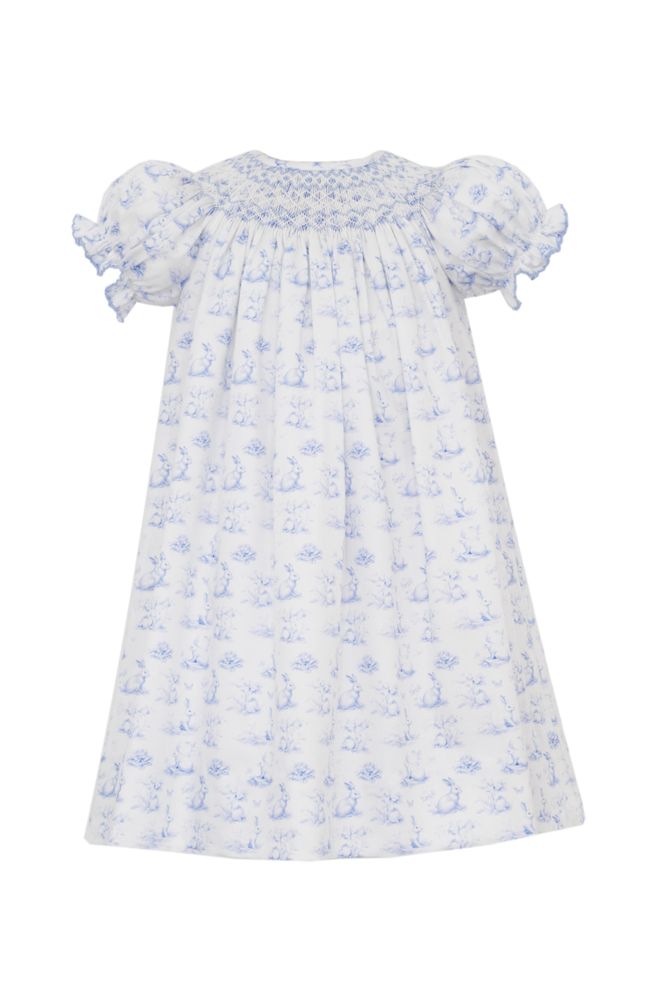 Blue Bunny Toille French Bishop Dress