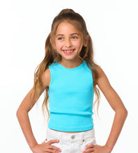 Load image into Gallery viewer, Little Girl's Sleeveless Ribbed Top in so many Colors!