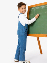 Load image into Gallery viewer, Boys Medium Wash Stretch Denim Overalls