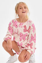 Load image into Gallery viewer, Bow Print Cotton Terry Top