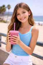 Load image into Gallery viewer, Ribbed Pattern Tank Top for Tween Girls