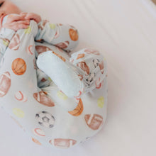 Load image into Gallery viewer, Zip-Up Footie Pajama - Sports Medley