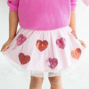 Sequin Heart Valentine's Day Tutu - Girls Clothes