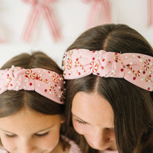 Load image into Gallery viewer, Candy Cane Christmas Gemstone Headband - Mommy and Me