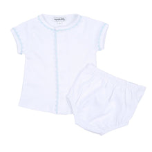 Load image into Gallery viewer, Light Blue Baby Joy Embroidered Diaper Cover Set