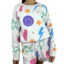 Load image into Gallery viewer, All Over Icons Sweatshirt - TWEEN GIRLS
