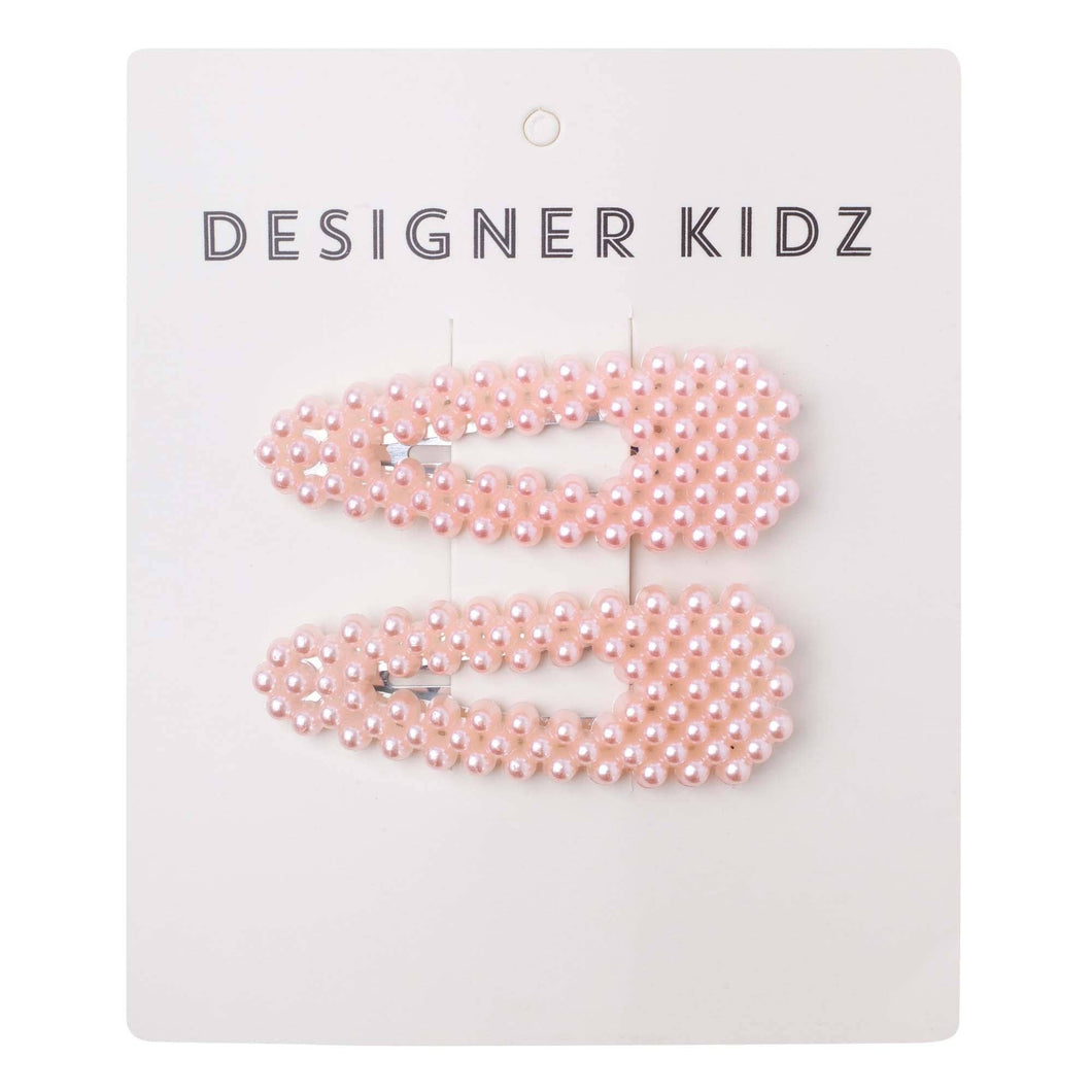 Pink Pearl Hair Clip Pack