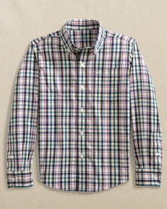 Boys Forest Biome Charleston Master Plaid Sport Shirt