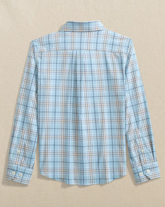 Cerulean Boys Intercoastal River Point Plaid Sport Shirt