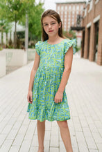 Load image into Gallery viewer, Girls Emma Ruffle Sleeve Dress