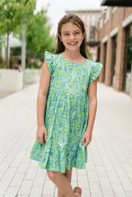 Load image into Gallery viewer, Girls Emma Ruffle Sleeve Dress