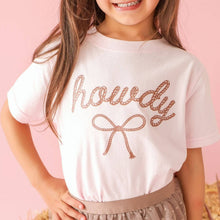 Load image into Gallery viewer, Howdy Darling Western Short Sleeve T-Shirt - Kids Clothing
