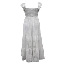 Load image into Gallery viewer, Tween Windowpane Smocked Maxi