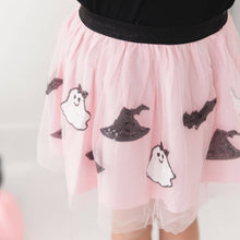 Load image into Gallery viewer, Spooky Babe Sequin Halloween Tutu Skirt - Kids Clothing