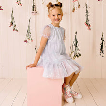 Load image into Gallery viewer, Blue Shooting Star Tiered Dress