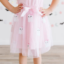 Load image into Gallery viewer, Boo Sequin Patch Halloween Short Sleeve Tutu Dress - Kids