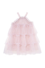 Load image into Gallery viewer, Halter Neck Pearl Tiered Tulle Birthday Party Dress
