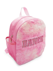 Pink Faux Fur Backpack