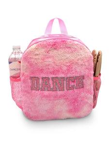 Pink Faux Fur Backpack