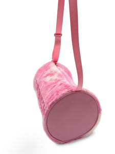 Pink Faux Fur Dance Duffle