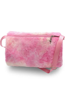 Pink Faux Fur Dance Duffle