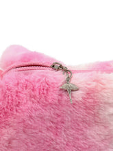 Load image into Gallery viewer, Pink Faux Fur Dance Duffle