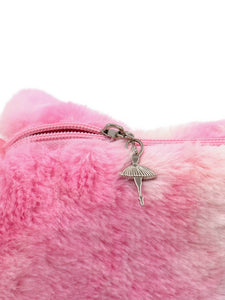 Pink Faux Fur Dance Duffle