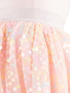 Pink Flower Fairy Glimmer Tutu Skirt