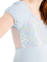 Load image into Gallery viewer, Light Blue Flower Fairy Lotus Leotard