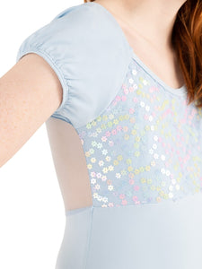 Light Blue Flower Fairy Lotus Leotard
