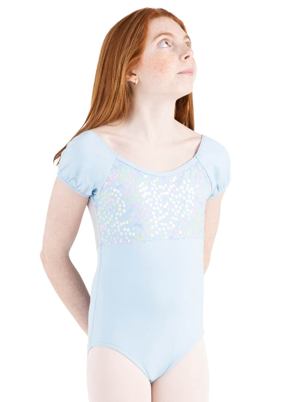 Light Blue Flower Fairy Lotus Leotard