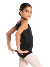 Load image into Gallery viewer, Girls Black Star Struck Astro Diamond Back Leotard