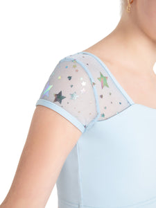 Girls Light Blue Cosmic Bra Crop Top