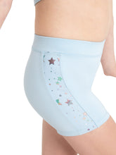Load image into Gallery viewer, Girls Light Blue Star Struck Stardust Shorts