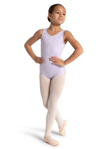 Lavender Lattice Back Tank Leotard