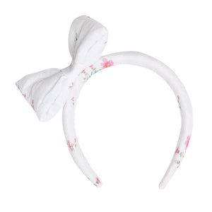 White/Hot Pink Flower Bouquet Headband