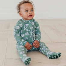 Load image into Gallery viewer, Zip-Up Footie Pajama - Kick Off