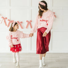 Load image into Gallery viewer, Candy Cane Christmas Gemstone Headband - Mommy and Me