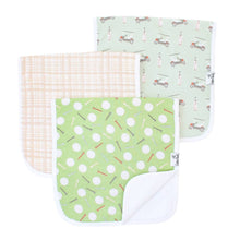 Load image into Gallery viewer, Bogey Burp Cloth Set 4pk