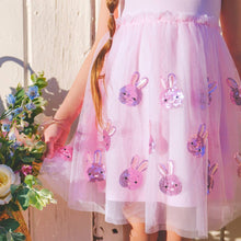 Load image into Gallery viewer, Easter Bunny Short Sleeve Tutu Dress - Kids Easter Dress