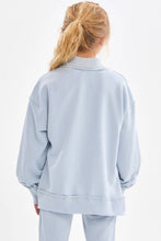 Load image into Gallery viewer, Cotton Terry Mock Neck Sweatshirt