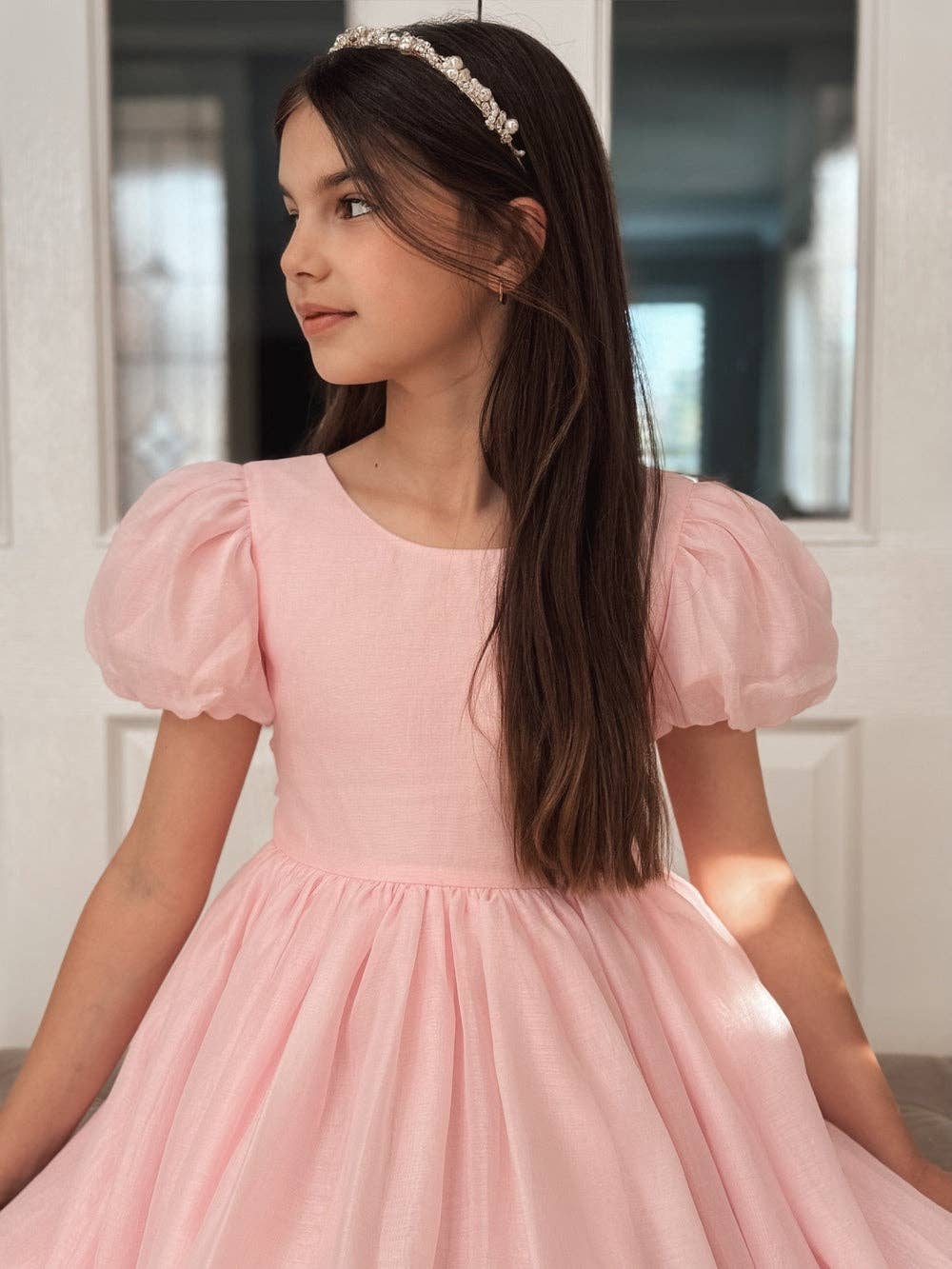Delia Girls Light Pink Dress Ragamuffin Children's Boutique Delia Girls Light Pink Dress Ragamuffin Children's Boutique