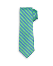 Load image into Gallery viewer, Highland Stripe Blue Green Stripe Child Tween Adult Necktie